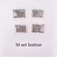 Plier Tool with 50 Sets Metal Snap Buttons – Thickened Snap Fastener Kit for DIY Crafting, Sewing, Leather, Bags, Clothes & Accessories, Durable & Easy to Use Installation